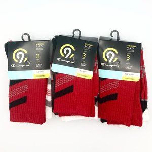 NEW Champion C9- Youth All Sports Crew Socks (MED)